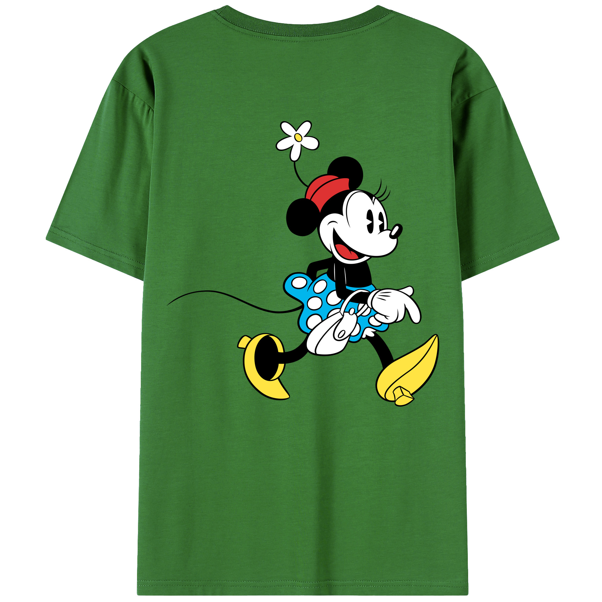 （画像用） ミッキーマウス Mickey Mouse レディース半袖Tシャツ(バックプリント)
